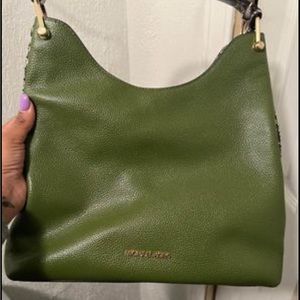 Michael Kors olive green purse